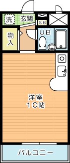 ロゼ若園   304号室 間取り