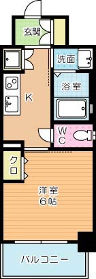 VERDE幸町(ヴェルデ幸町) 1103号室 間取り