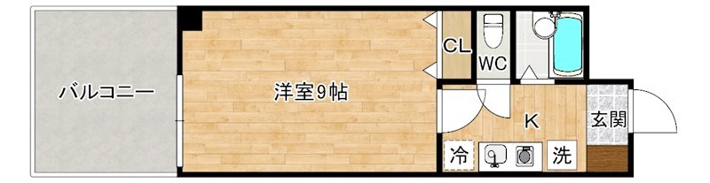 シャルム明石Ⅱ 208号室 間取り