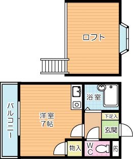 オリエンタル神岳  302号室 間取り