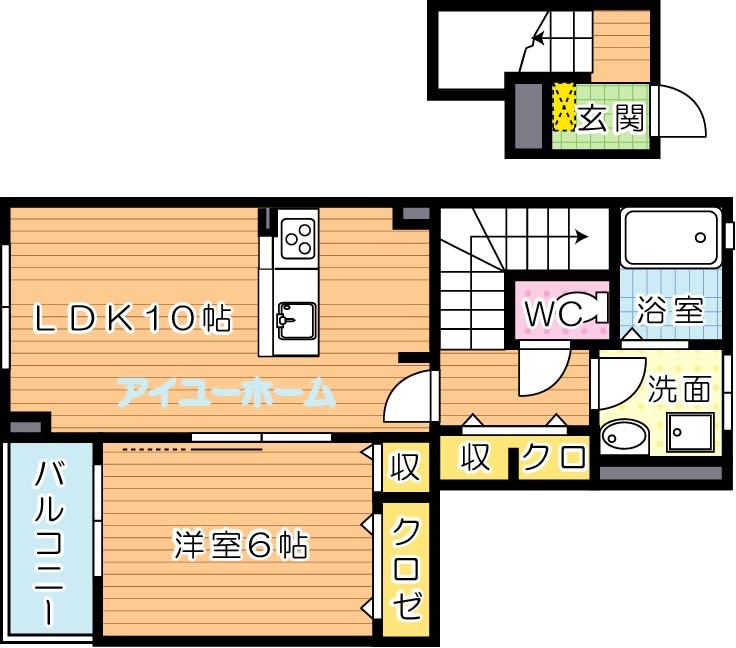 ボスカートC　Ⅰ棟 202号室 間取り