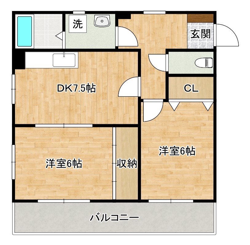 アンヘル木町 401号室 間取り