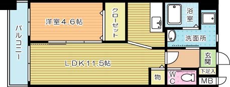 ＣＹＧＮＵＳ（シグナス）  703号室 間取り