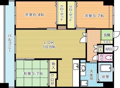ＣＹＧＮＵＳ（シグナス） 1302号室 間取り