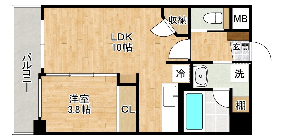 Plume真鶴(プルーム真鶴) 802号室 間取り