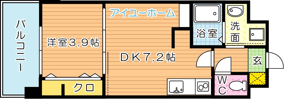 コンダクトレジデンスSANGAMORI 503号室 間取り