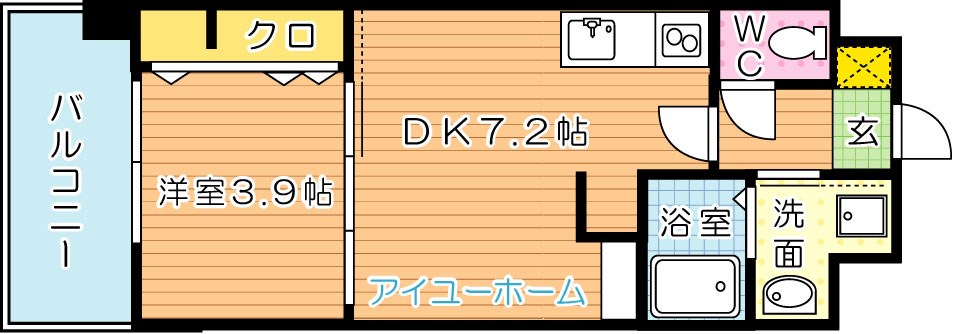 コンダクトレジデンスSANGAMORI 504号室 間取り
