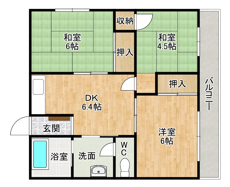 松本ビル 301号室 間取り