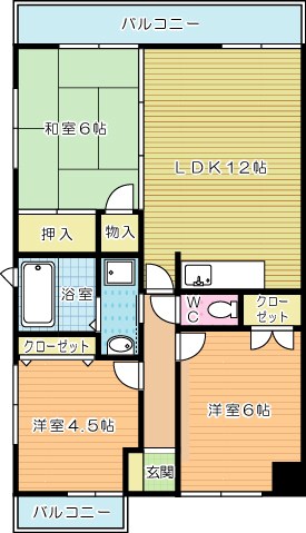 ルネッサンス宮ノ尾Ⅰ  304号室 間取り
