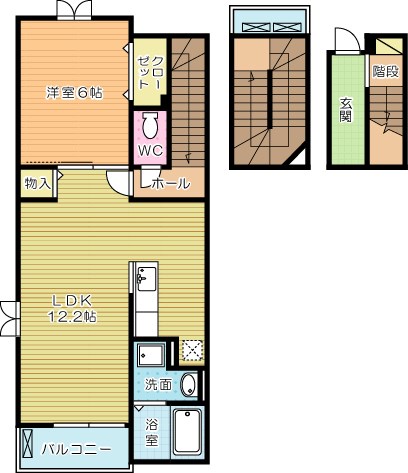 グレイスワン  306号室 間取り