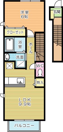 ジャンアヴニールＤ 203号室 間取り