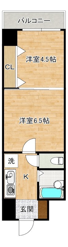 ギャラン南小倉 1306号室 間取り