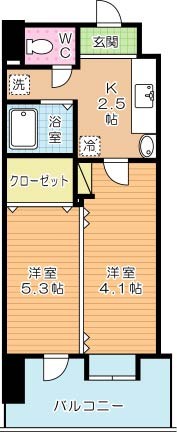 ノースステイツ幸町 902号室 間取り