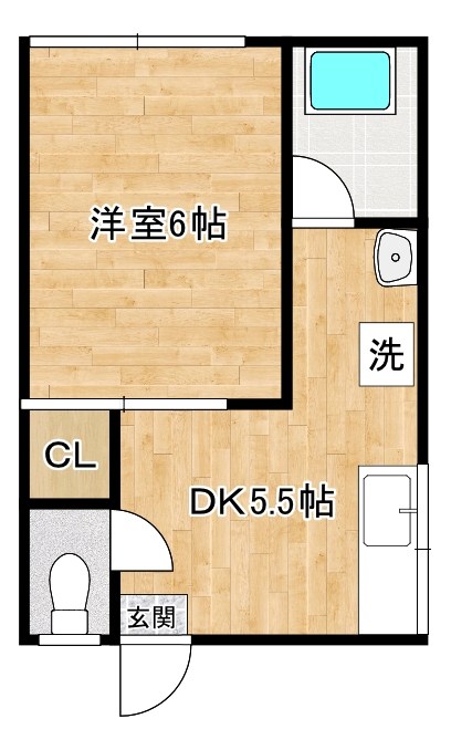 グランメゾン片野 101号室 間取り