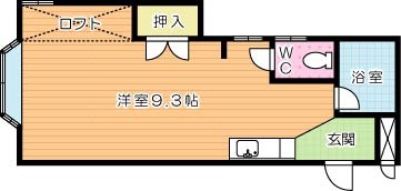 アビタシオン若園 105号室 間取り