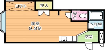 アビタシオン若園 105号室 間取り