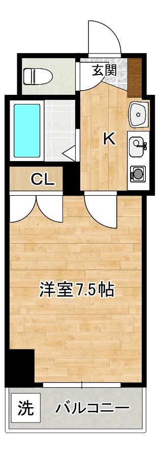 スターズ内山 202号室 間取り