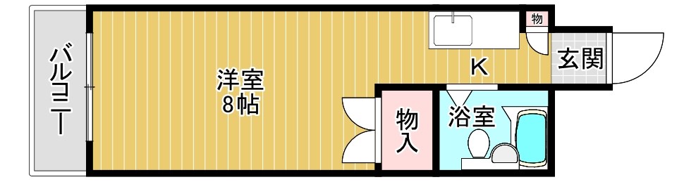 ロイヤル葉山  406号室 間取り