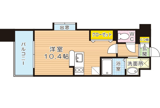 ニューサンリバー15番館 504号室 間取り