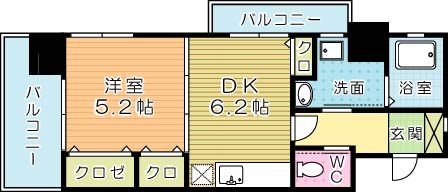 ミーナ原町 701号室 間取り