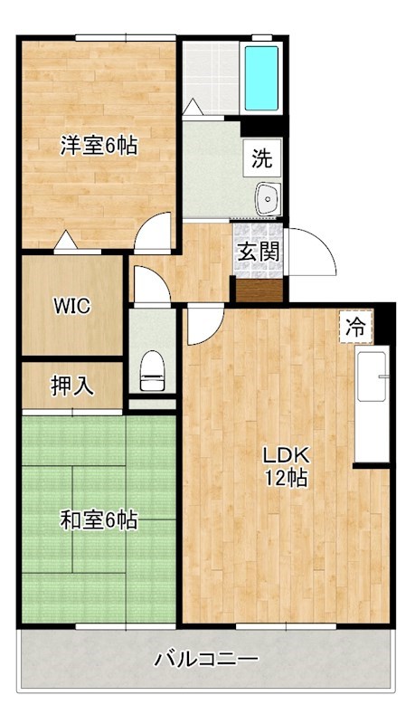 シャイン木村  205号室 間取り