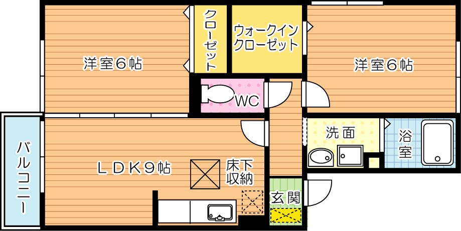 グリーンヒルズ宮前 103号室 間取り