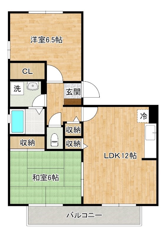 フロンティアＳ  206号室 間取り