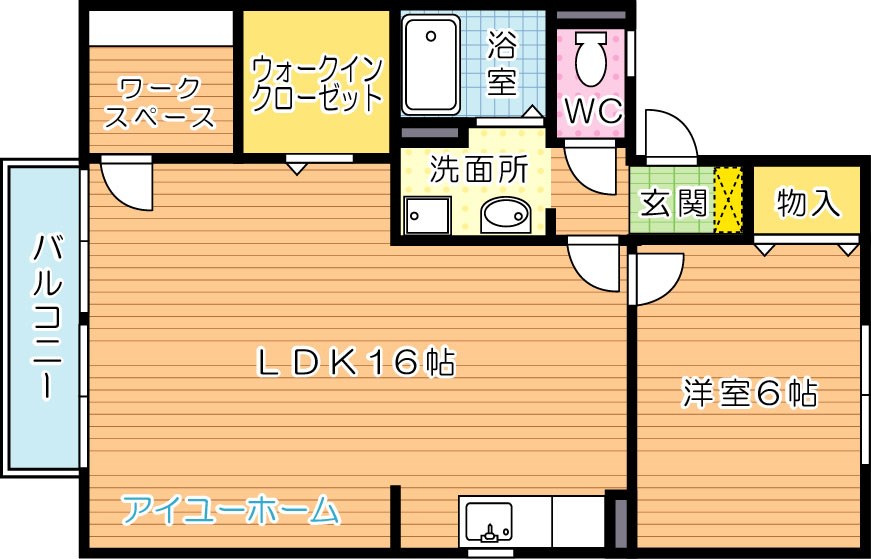セジュール鴨生田　B棟 201号室 間取り