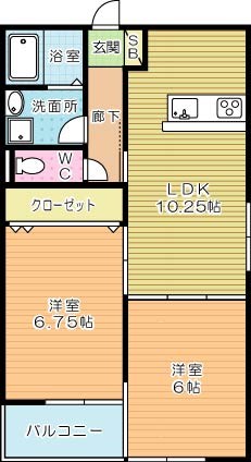  R'sResidence愛宕(アールズレジデンス愛宕) 301号室 間取り