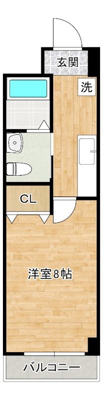 マーベラス下到津   216号室 間取り