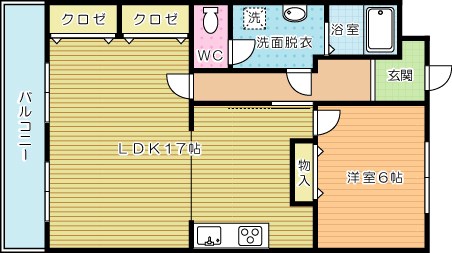 くさみ一木ビル 702号室 間取り
