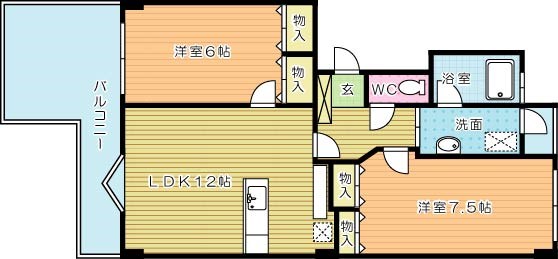 レイブリック東水町 202号室 間取り