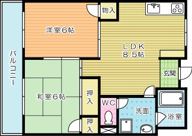 アルファミツコ 202号室 間取り