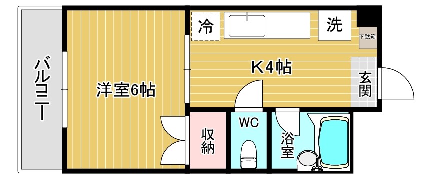 オークヴィラ小倉       407号室 間取り