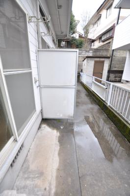 ウイング若園Ｂ ベランダ