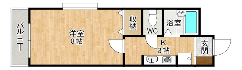 ロイヤルハイツ明石 410号室 間取り