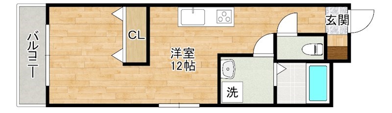 メモリープラザ小倉 202号室 間取り