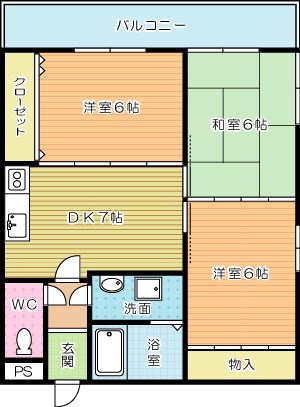 カーサビア  202号室 間取り