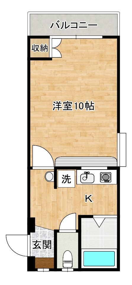 オリエンタル南小倉 502号室 間取り