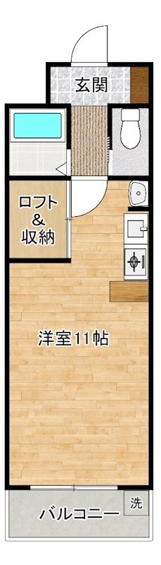 けやき通り内山 703号室 間取り