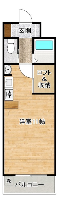 けやき通り内山 702号室 間取り