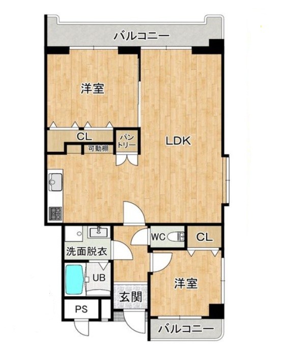 グランドハイツ第2高峰 501号室 間取り