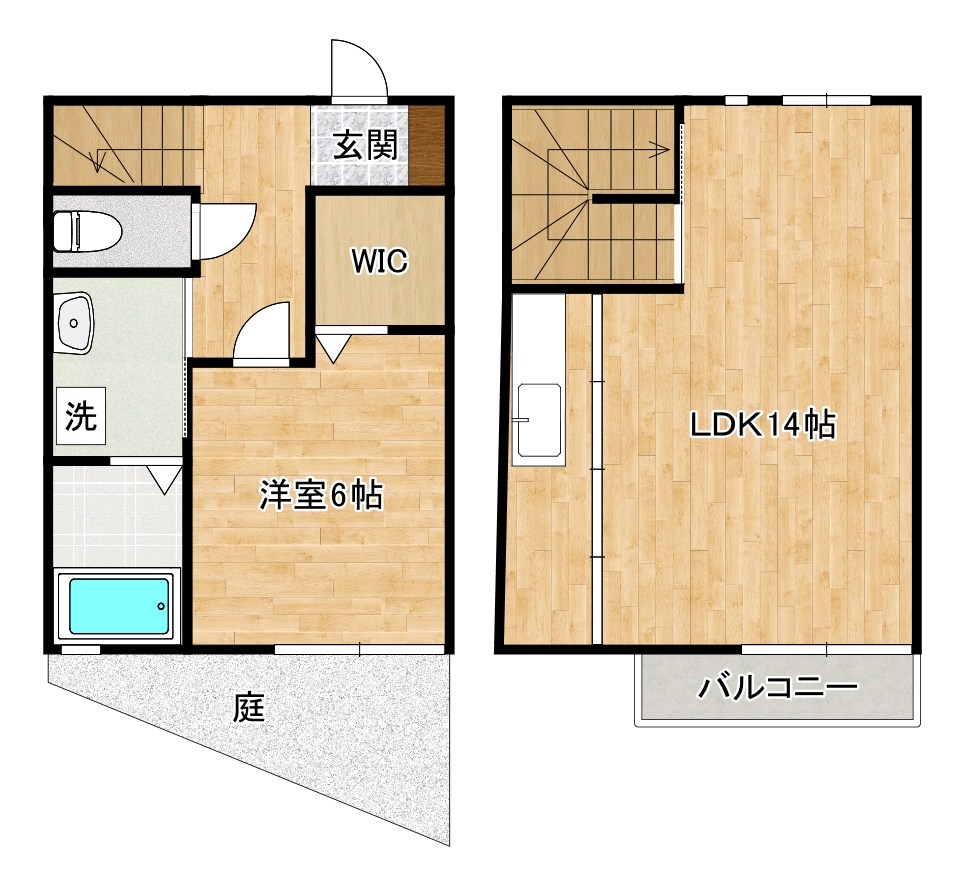 グランモア片野新町 102号室 間取り
