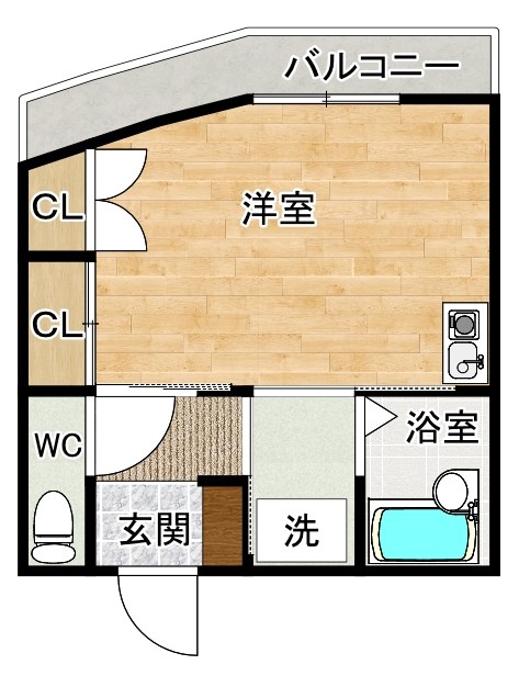 メディケアビル 405号室 間取り