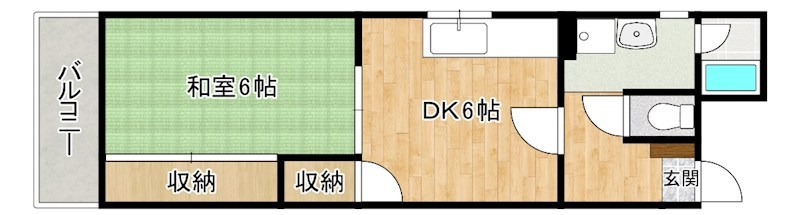 ルミエールＫＹⅠ  401号室 間取り