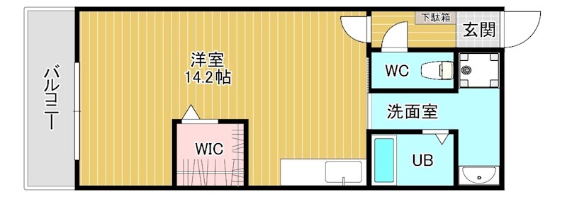 ウイングス片野Ⅰ 507号室 間取り