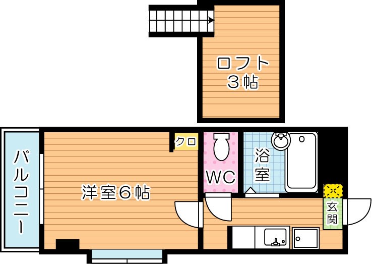 KAHANA（カハナ） 204号室 間取り