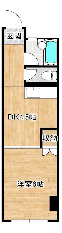 高浜ビル 608号室 間取り
