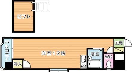 ジュネス戸畑駅前 505号室 間取り