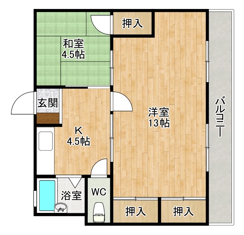 森ビル 204号室 間取り